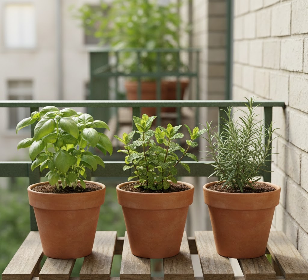 Fresh herbs collection