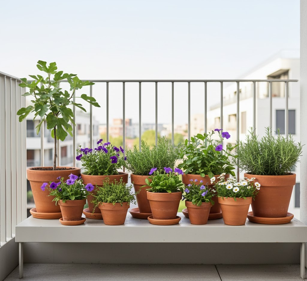 Beautiful balcony mini garden collection